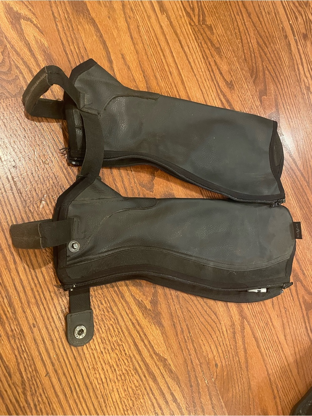 Saxon Black Half Chaps
